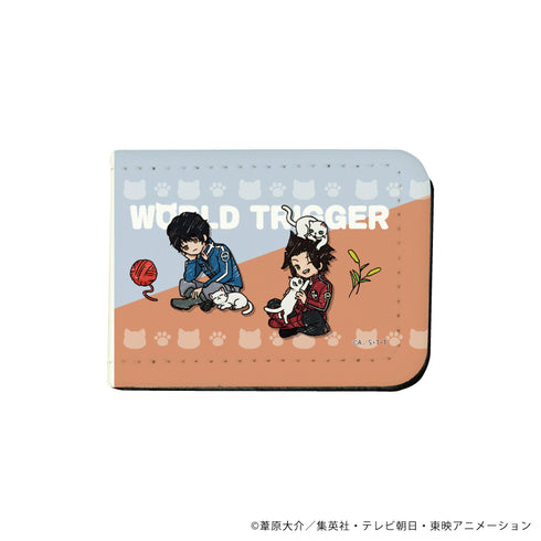 『ワールドトリガー』レザーフセンブック 54/烏丸京介&嵐山准 猫ver.第1弾(グラフアートイラスト)